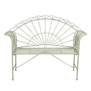 METALOWA ŁAWKA Vintage Green 2 Clayre & Eef