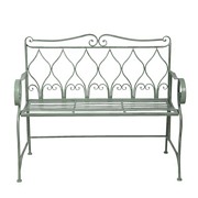 METALOWA ŁAWKA Vintage Green 1 Clayre & Eef