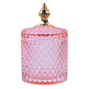POJEMNIK SZKLANY Pink Bohemia 1 Clayre & Eef
