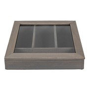 DREWNIANY POJEMNIK NA SZTUĆCE Grey Clayre & Eef