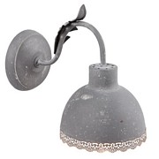 KINKIET ŚCIENNY Metalowy Romantic Grey Clayre & Eef