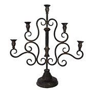 ŚWIECZNIK Baroque Black 2 Clayre & Eef