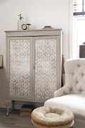TAPETA Z NADRUKIEM BEIGE Vintage Paint Jeanne d'Arc