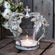 ŚWIECZNIK LAMPION KORONA Roses Chic Antique