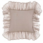 PODUSZKA LNIANA DENTELLE Beige Blanc MariClo'