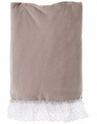 PLED Z KORONKĄ ROMANTIC FRILL Beige Blanc MariClo'