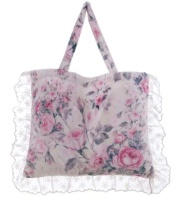 PROWANSALSKI PLED Z TORBĄ Romantic Roses Rustic Styl Blanc MariClo'