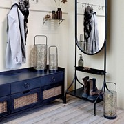 NISKA KOMODA INDUSTRIALNA Z RATANEM Chic Antique