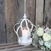 PROWANSALSKA DEKORACJA WISZĄCA KORONA CHIC ANTIQUE