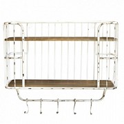 Półki Ścienne Chic Antique z Wieszakami