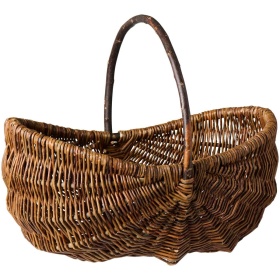 OZDOBNY KOSZYK OWALNY Z UCHWYTEM W STYLU BOHO Basket Ib Laursen