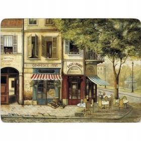 PODKŁADKI STOŁOWE DUŻE Paryż Parisian Scene 4 szt.Pimpernel
