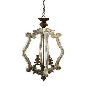 LAMPA SUFITOWA Country Style Beige Clayre & Eef
