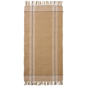 OZDOBNY DYWAN BAWEŁNIANY RUSTIC Cream Beige Black Ib Laursen