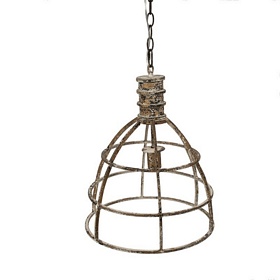 LAMPA SUFITOWA Brocante Beige Clayre & Eef