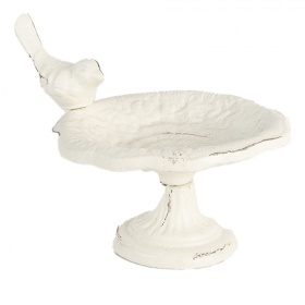 OZDOBNE POIDEŁKO DLA PTAKÓW Rustic Style Bird White Clayre & Eef