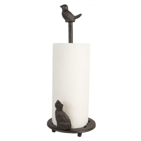 OZDOBNY STOJAK NA PAPIER KUCHENNY Country Style Bird Clayre & Eef