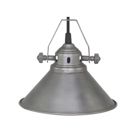 LAMPA SUFITOWA W STYLU INDUSTRIALNYM FACTORY SREBRNA Chic Antique