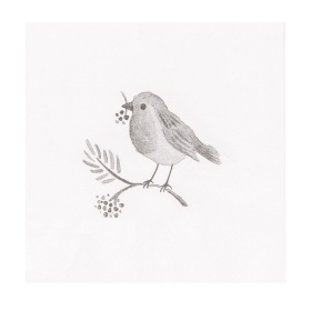 DEKORACYJNE SERWETKI PAPIEROWE Bird White Clayre & Eef