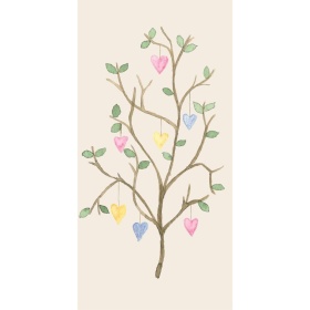 SERWETKI PAPIEROWE Gałązka Serce Heart 16 szt Ib Laursen