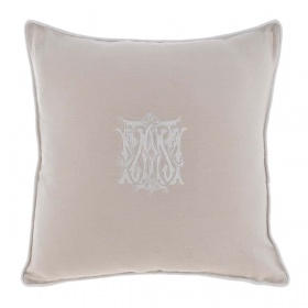 PROWANSALSKA PODUSZKA Z MONOGRAMEM BED BREAKFAST Blanc MariClo'