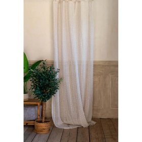 PROWANSALSKA ZASŁONA FIRANA BOLGHERI BEIGE Blanc MariClo'