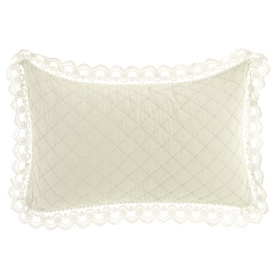 KOMPLET 2 szt.POSZEWEK Z KORONKĄ PIZZO COLLECTION NATURALE Blanc MariClo'