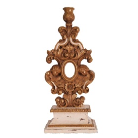 DEKORACJA ŻYWICOWA Z ŚWIECZNIKIEM SELVA ANTICA Blanc MariClo'