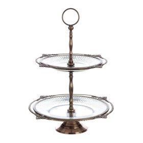 ELEGANCKA DWUPIĘTROWA ETAŻERKA ARTEMISIA Blanc MariClo'