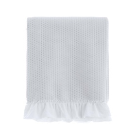 NARZUTA Z FALBANĄ GALA ACQUARELLO BIANCO Rustic Styl Blanc MariClo'