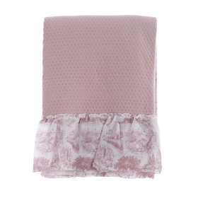 NARZUTA Z FALBANĄ 20 CM TOILE DE JOUY Różowa Blanc MariClo'