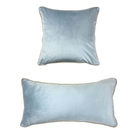 PODUSZKA KOMPLET 2 SZT VELLUTO SOFFICE Blue Blanc MariClo'