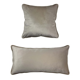 PODUSZKA KOMPLET 2 SZT. VELLUTO SOFFICE TAUPE Blanc MariClo'