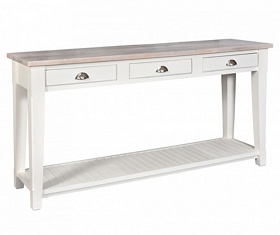 KONSOLA Z SZUFLADAMI Bristol White Belldeco