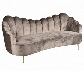 Glamour Sofa 4 Mokka Belldeco