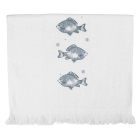 RĘCZNIK KUCHENNY Z MOTYWEM RYB Blue Fishes Clayre & Eef
