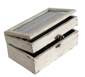 PROWANSALSKI POJEMNIK Z 2 SZUFLADAMI Antique Old Antic Line