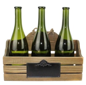 STOJAK NA BUTELKI 3 szt. Vintage Industrial Loft Old Antic Line Shabby Chic