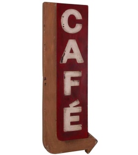 DEKORACYJNY SZYLD ŚCIENNY Cafe Vintage Styl Antic Line