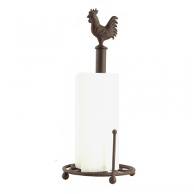 OZDOBNY STOJAK NA PAPIER KUCHENNY Rooster Brown Clayre & Eef