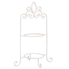 PROWANSALSKI STOJAK NA TALERZE Baroque White Clayre & Eef