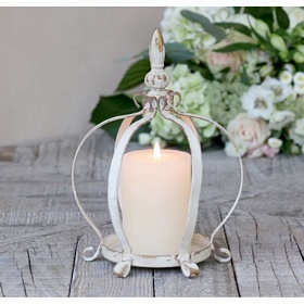 PROWANSALSKI LAMPION KORONA OZDOBNA B Chic Antique