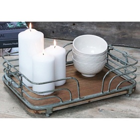 PROWANSALSKA TACA Z RANTEM Chic Antique