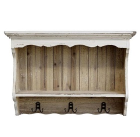 SZAFKA ŚCIENNA CHIC ANTIQUE Z WIESZAKAMI