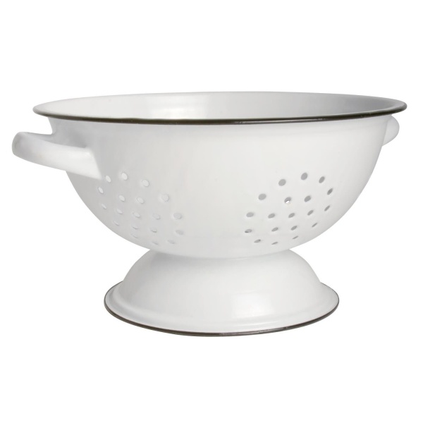 PROWANSALSKI DURSZLAK EMALIOWANY Colander White Ib Laursen