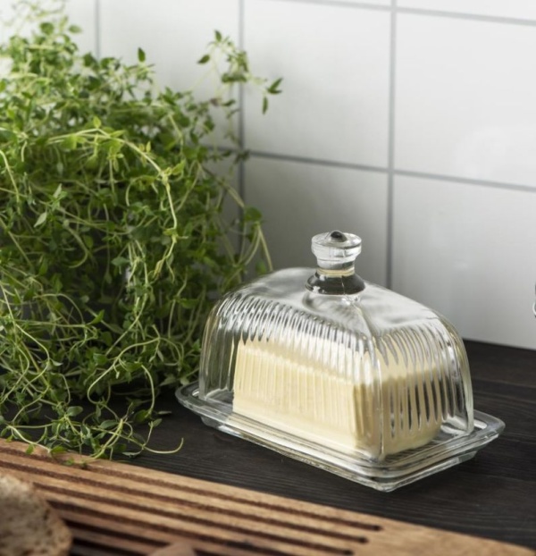 DEKORACYJNA MASELNICZKA SZKLANA Butter Box Rustic Style Ib Laursen