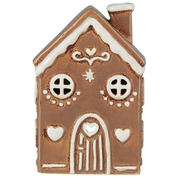 DOMEK CERAMICZNY NA TEALIGHT Stillenat Piernikowe Drzwi Łukowe Ib Laursen