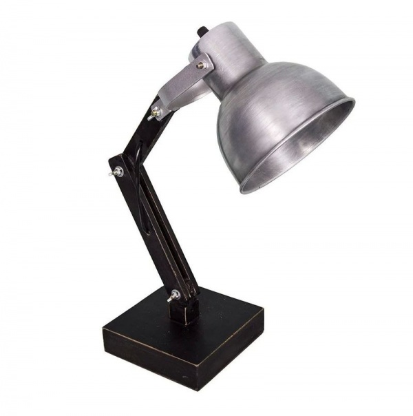 VINTAGE LAMPA NA BIURKO Industrial Black Antic Line
