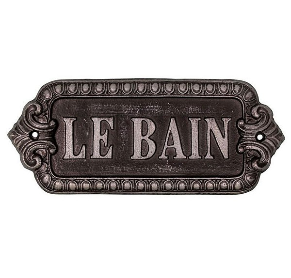 OZDOBNA TABLICZKA Décorative Le Bain Antic Line