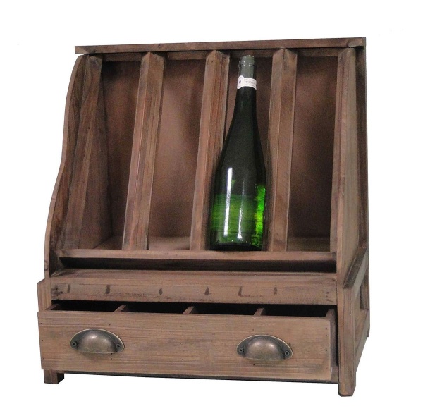 DEKORACYJNY STOJAK NA WINO BUTELKI Vintage Industrial Loft Old Antic Line Shabby Chic